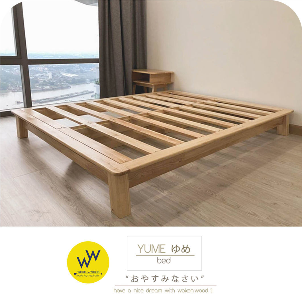เตียงไม้สไตล์ญี่ปุ่น มินิมอล